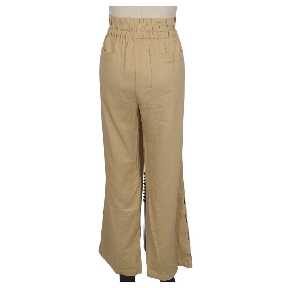 Sanctuary Relaxed Tan Stella Pants Size L NWT - Picture 3 of 6